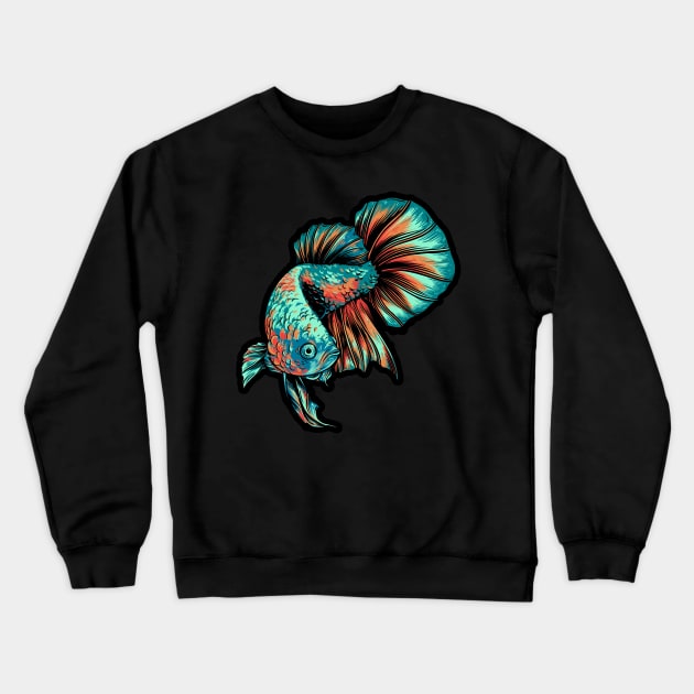 HMPK Tail Siamese fighting fish Crewneck Sweatshirt by CupangMania